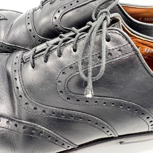 As Is Allen Edmonds Dress Shoes Size 10 Black McClain Wingtip Leather Oxfords main image 13